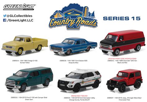 Greenlight collectibles - Greenlight Collectibles All-Terrian Auction Block / Mecum Auctions Anniversary Collection Barrett-Jackson Battalion 64 Black Bandit Blue Collar Busted Knuckle Garage California Lowriders Club Vee-Dub Country Roads Detroit Speed Dioramas Display Cases Down on the Farm Dually Drivers